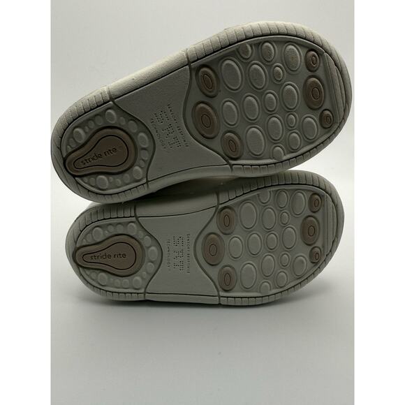 Stride Rite Elliot White Leather Walker Bootie Shoe BB35749 Toddler Size 4M (15) - Picture 7 of 8